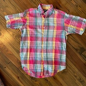 Vintage Polo Ralph Lauren Madras Shirt Size M